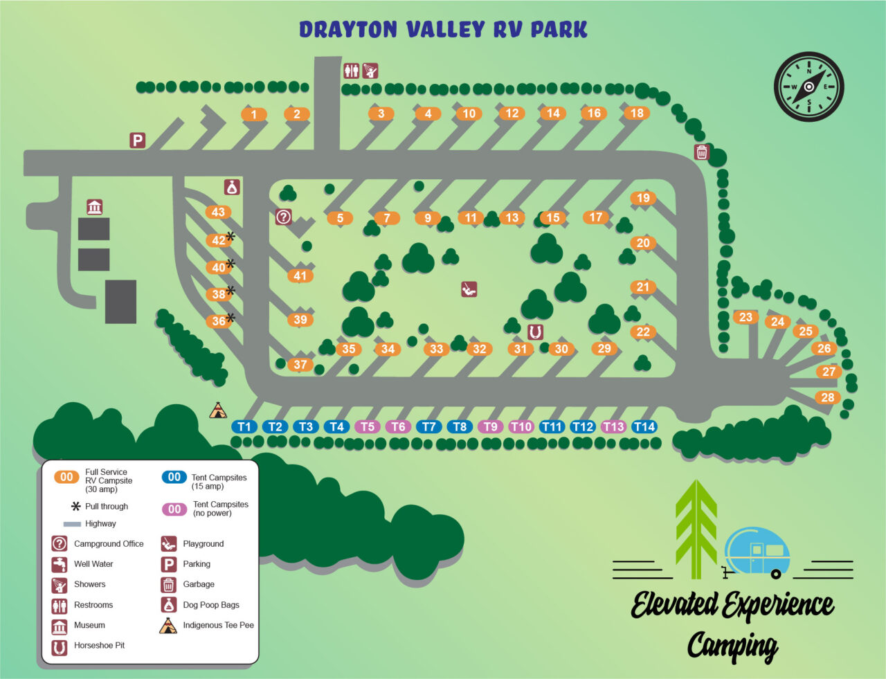 Drayton Valley RV Park Elevated Experience Camping